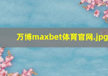 万博maxbet体育官网